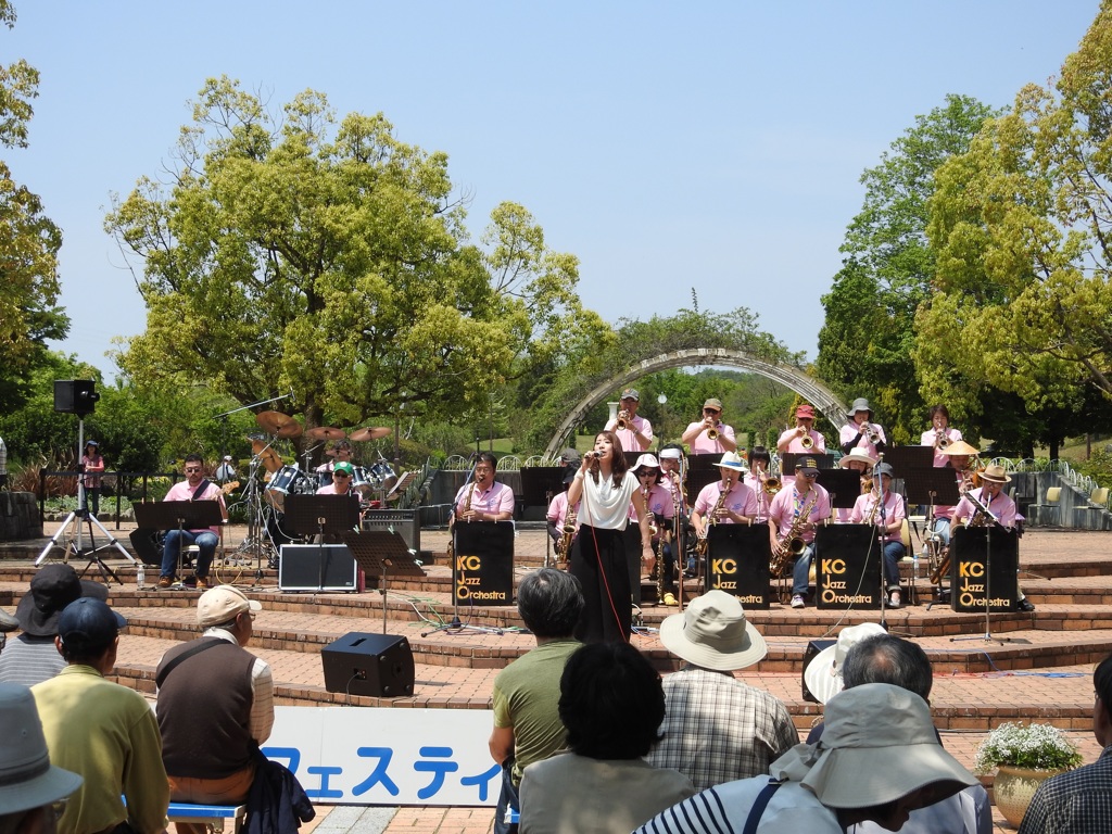 植物園内での撮影