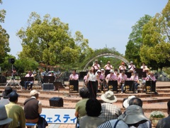 植物園内での撮影