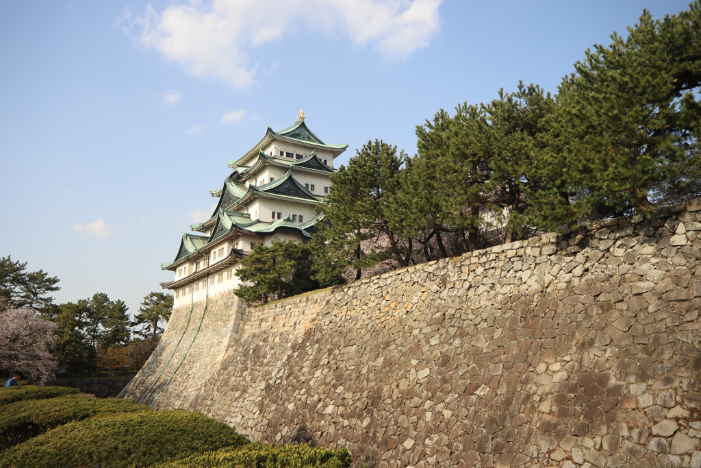 名古屋城にて