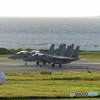 F15戦闘機　３機発進前
