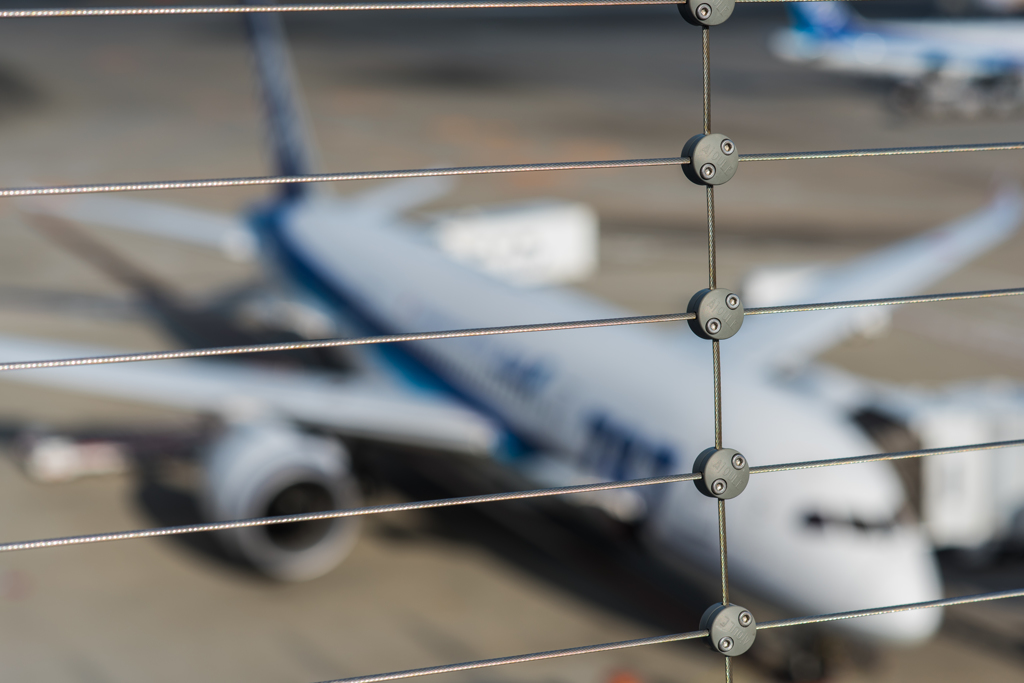 飛行機が背景になるときもある