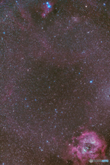 コーン星雲と薔薇星雲