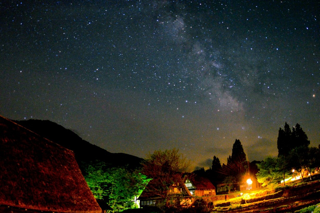 五箇山相倉集落の星空