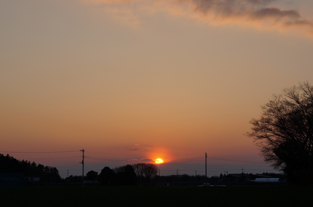 今日の夕日 ＃1 (2017/4/2)