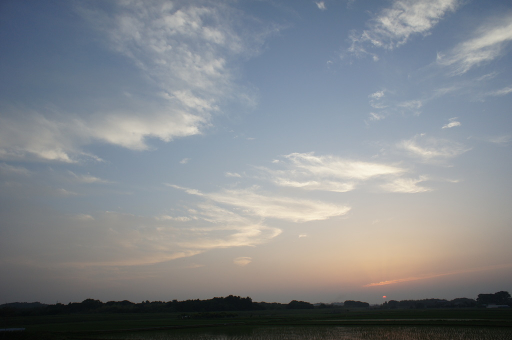 今日の夕日 (2016/5/28)