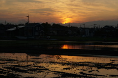 今日の夕日 (2016/5/7)      low-key編 