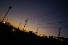 今日の夕日 ② （2016/1/26)