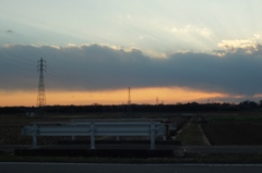 今日の夕日（2016/2/26)