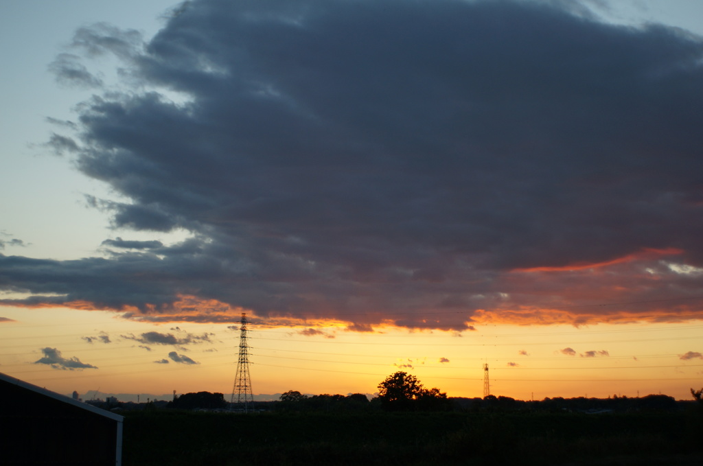 今日の夕日（2015/11/3)