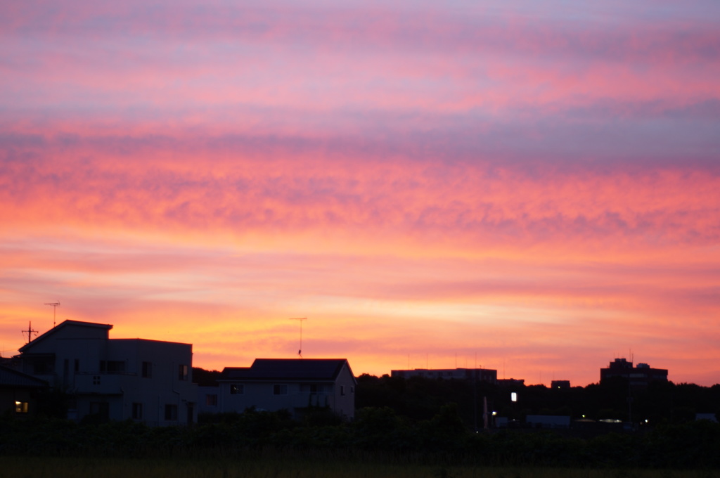今日の夕日 #1  (2018/8/18)