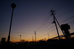 今日の夕日 ① （2016/1/26)