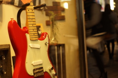 Red guitar