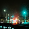 雨の夜のドライブ