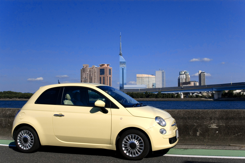 FIAT500 in Fukuoka City