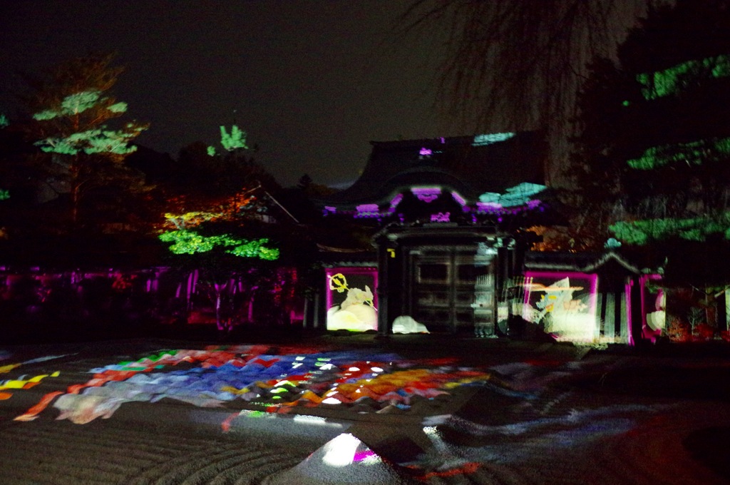 高台寺のプロジェクションマッピング