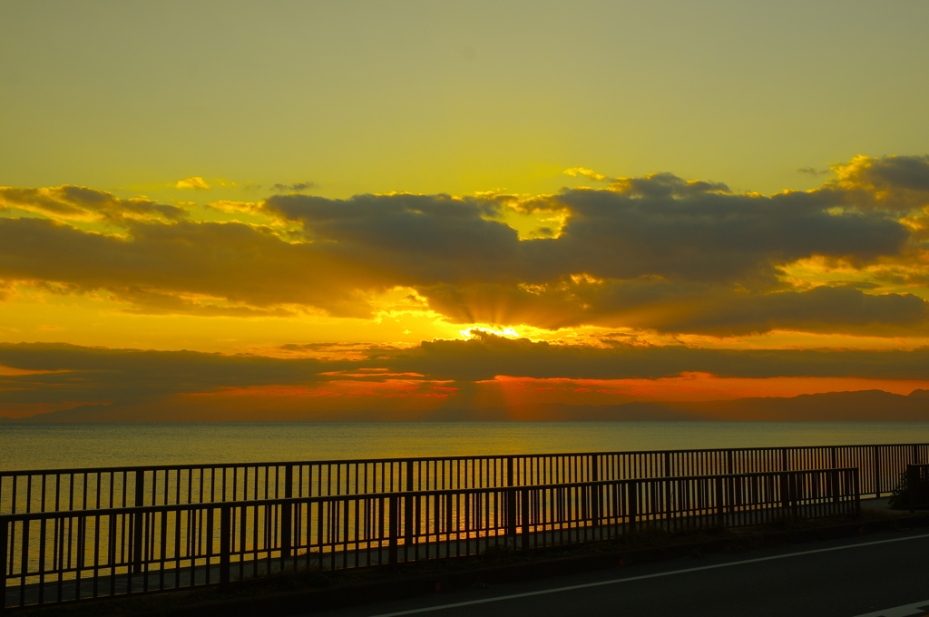 湘南の夕日 いいね！