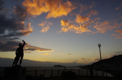 稲村ヶ崎の夕日