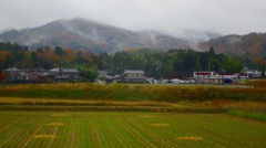 雨上がりの田園風景