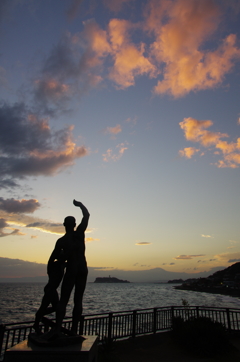 稲村ヶ崎の夕日