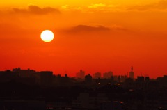 夕日