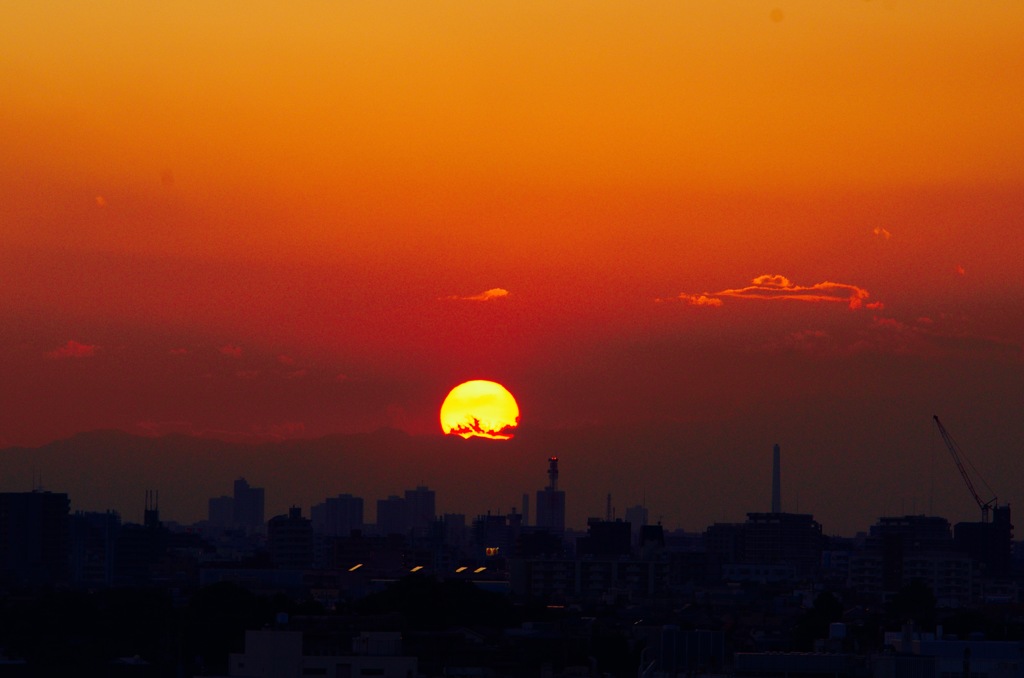 夕日