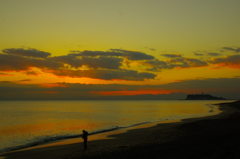 湘南の夕日