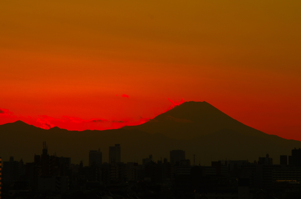 冨士夕日