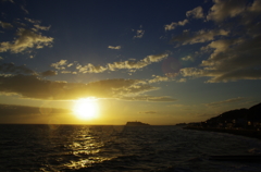 稲村ヶ崎の夕日
