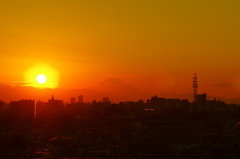 冨士夕日