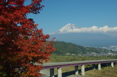 富士川SAから望む富士山