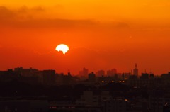 夕日