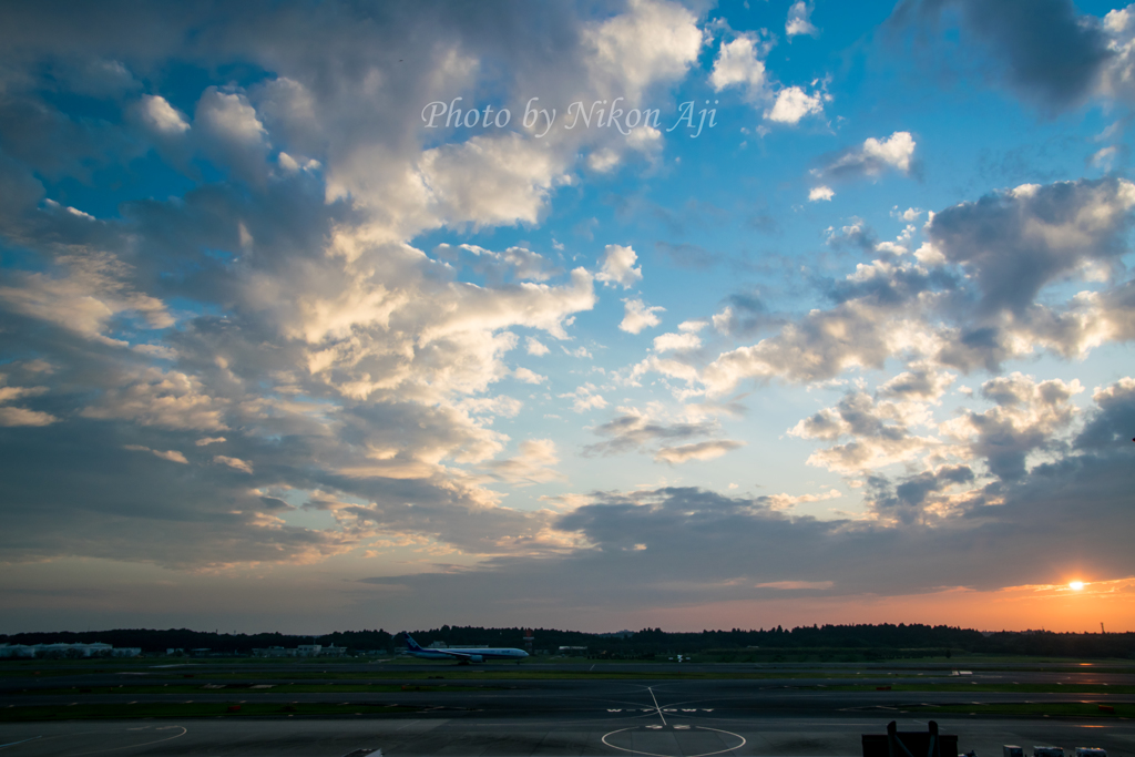 成田の夕暮れ