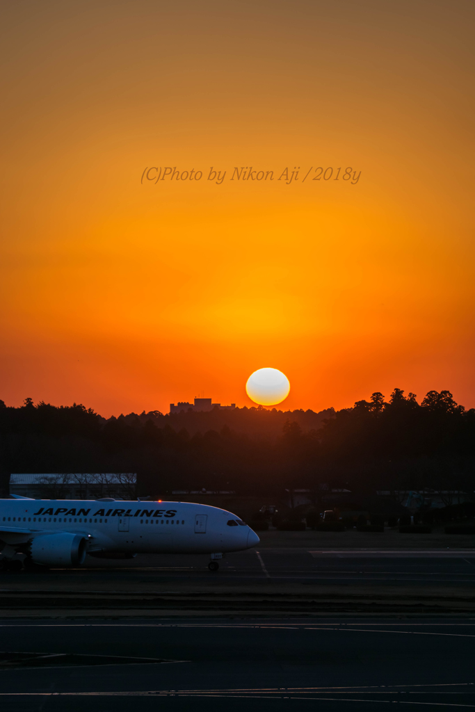 成田の夕焼け