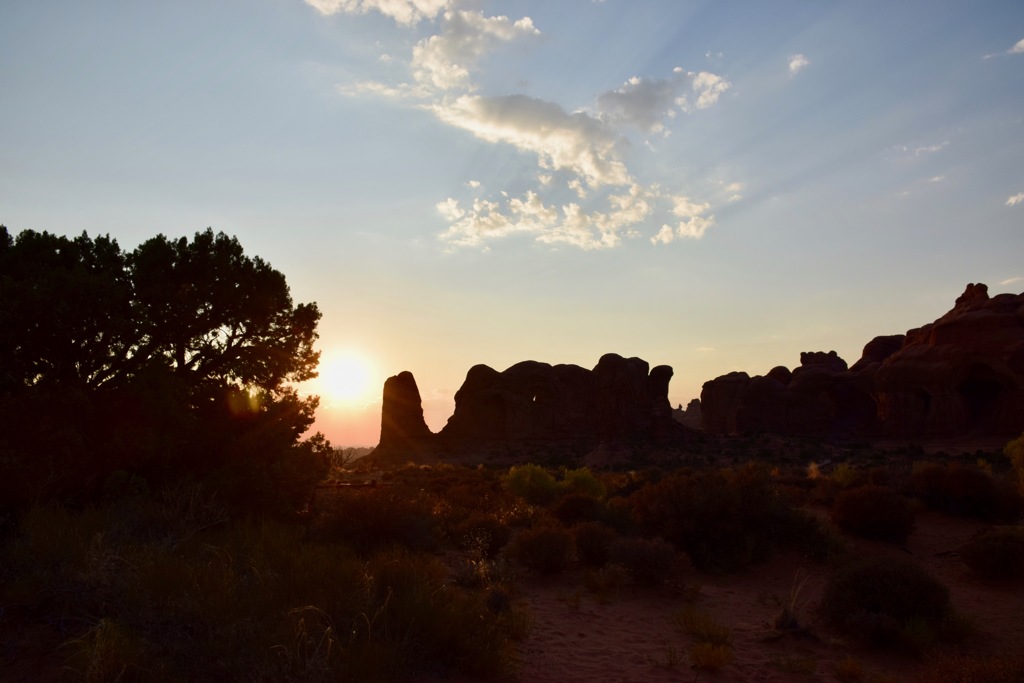 Sunset at Arches