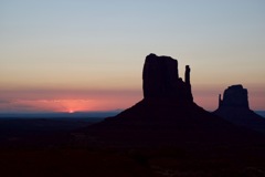 Sunrise at Monument Valley