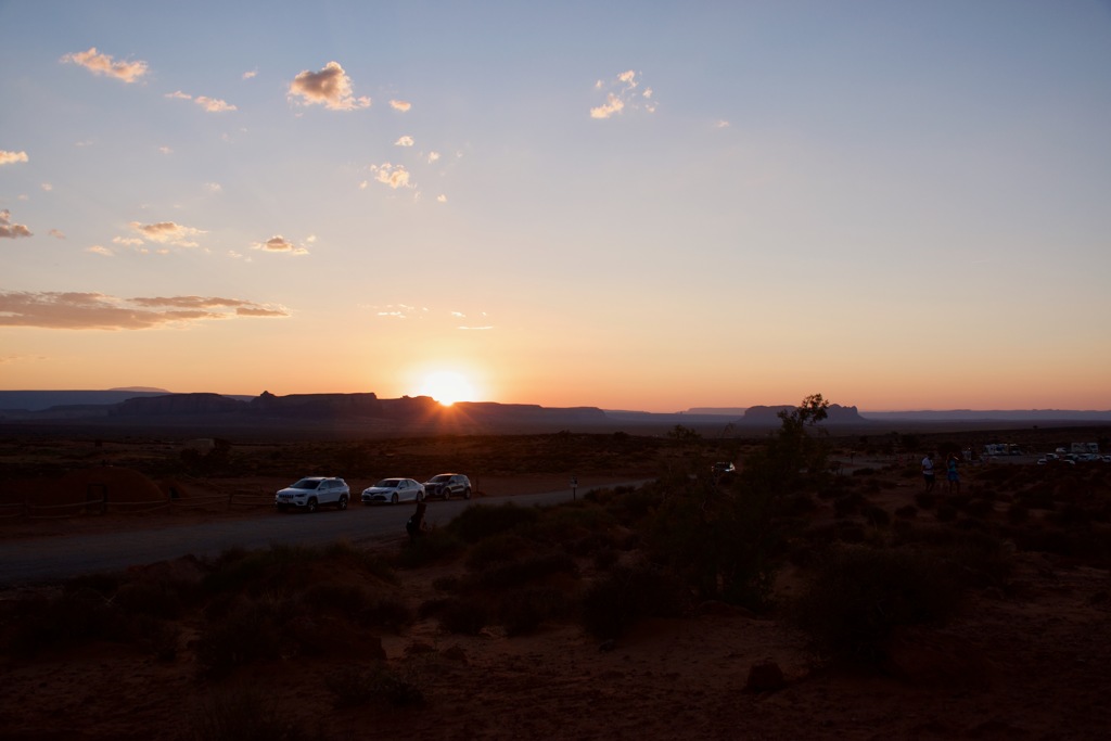 Sunset at Monument Valley