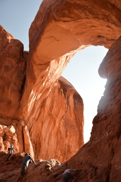 into the Double Arch