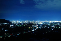 盆地の夜景