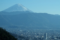 富士山が見える街