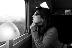 A lady in TGV