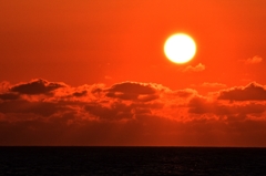 日本海の夕日