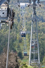 蔵王地蔵尊行きロープウェイ