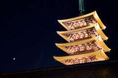 五重塔ライトアップ