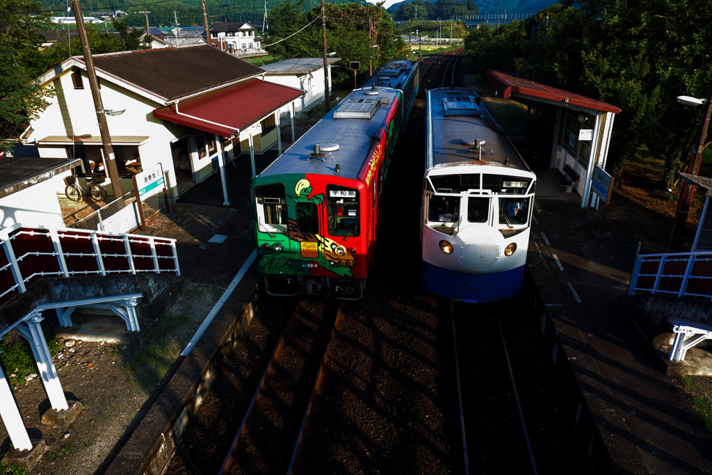 土讃線吉野生駅にて