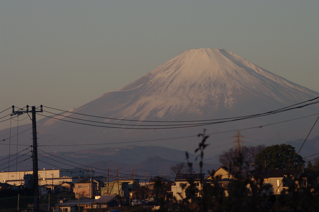 今朝の富士山