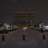 雪夜の参道