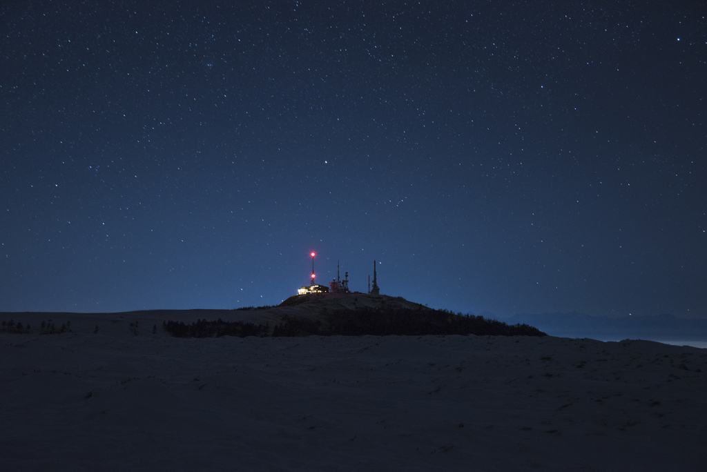 雪原基地の星空