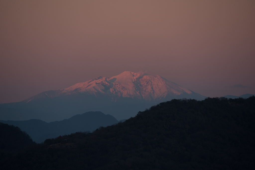 頂の夕日