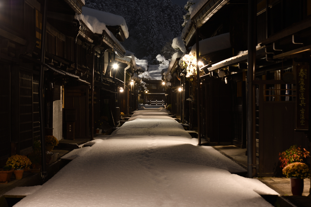 雪夜の散歩