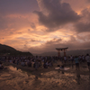 夕景厳島